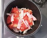 無水簡単イタリアン！トマトベーコン玉ねぎ作り方2写真