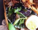 お弁当★おせちの余り★簡単三つ葉で揚ナス作り方6写真