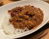 デミ缶と豚コマで☆お豆トマトハヤシライス作り方21写真