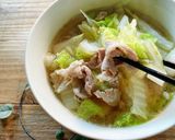 m豚と白菜の中華スープ作り方5写真