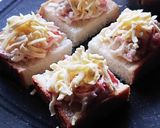 お酒がススム★カニかまマヨチーズトースト作り方3写真