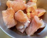 鶏胸肉で節約　ふわふわ！白だしの竜田揚げ作り方1写真