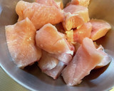 鶏胸肉で節約　ふわふわ！白だしの竜田揚げ作り方1写真
