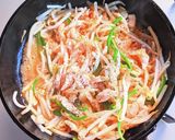 もやしとささみのニラ薬味ラーメン作り方9写真