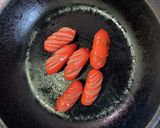 赤ウィンナーケチャップ炒め作り方2写真