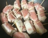 お餅消費☆おかずに☆子供喜ぶ豚餅串☆作り方6写真