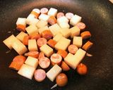 味付け不要！病みつきおつまみウインナー餅作り方3写真