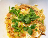 玉ねぎと焼き麩の卵とじ作り方6写真