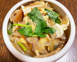 玉ねぎと焼き麩の卵とじ作り方7写真