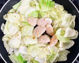 ホタテとキャベツのバター醤油炒め作り方4写真