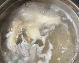 味染み鳥手羽と海老芋の老抽タレ煮作り方2写真