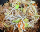 お母さんの味♪目玉焼きon焼きそば作り方6写真