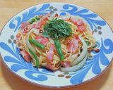 ベーコンの旨味と乾燥トマトの酸味でパスタ作り方6写真