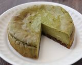 甘納豆の抹茶チーズケーキ作り方6写真