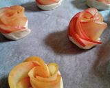 りんごで作ったバラの花作り方12写真