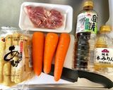 簡単にんじんご飯！鶏肉と人参の混ぜごはん作り方1写真