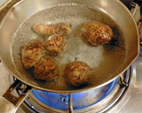 里芋とひき肉のお焼き（ハンバーグ風）作り方2写真