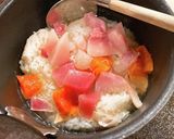 白だしで★海鮮たまご雑炊作り方1写真