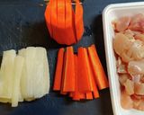 簡単なお雑煮　材料は冷凍作り置きで作り方1写真