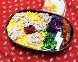 1/6 エビフライとそぼろ弁当作り方6写真