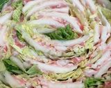 かつおだしで＊豚バラ白菜のミルフィーユ鍋作り方4写真