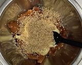 お餅リメイク！餅ピザ照り焼きチキンマヨ風作り方3写真