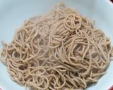 ちから蕎麦お正月風:餅と三つ葉と練り物で作り方4写真