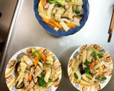 コク旨生姜焼き丼味豚こま大根青椒肉絲風作り方15写真