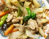 コク旨生姜焼き丼味豚こま大根青椒肉絲風作り方16写真