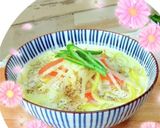 野菜&牛乳消費♫あったか生姜ミルクスープ作り方7写真