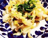 百合根の卵とじ　肺と腎の養生レシピ作り方4写真