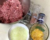 Bigチーズハンバーグ作り方1写真