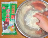 寒い日に温デザート✨白玉の白胡麻ぜんざい作り方4写真