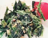 ほうれん草ピーナッツバター和え✨作り方3写真