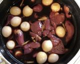 鶏レバーとうずらのウスターソース煮☆作り方3写真