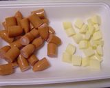 ウィンナーとチーズのキャンディー揚げ作り方1写真