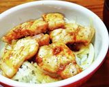 豚丼、基本のたれにニンニク追加。作り方6写真