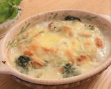 お餅でとろり♪グルテンフリーのグラタン作り方11写真