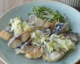 さばのねぎ塩レモンだれ作り方5写真