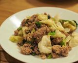 常備菜の流用♪カブの葉塩もみの炒め物作り方6写真
