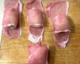 豚しゃぶ肉で♪肉巻きおにぎり作り方3写真