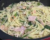 ♡ほうれん草入クリームパスタでほっこり♡作り方5写真