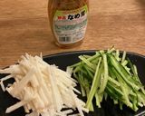 【簡単】長芋ときゅうりのなめ茸サラダ作り方1写真