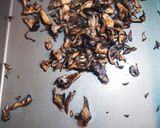 絶品☆サーモンと黒舞茸の白だし和風パスタ作り方1写真