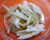 レンジで簡単！餃子とネギの白だし煮作り方1写真