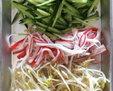 カニカマともやし、きゅうりのナムル作り方2写真