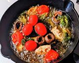 アヒージョパスタ作り方2写真