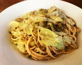 ラク旨☆海苔の佃煮とキャベツの和風パスタ作り方5写真