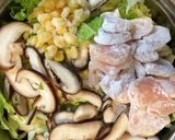 白菜と鶏肉のトマト煮込み作り方1写真