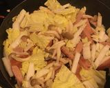 ランチョンポークで和風パスタ作り方4写真